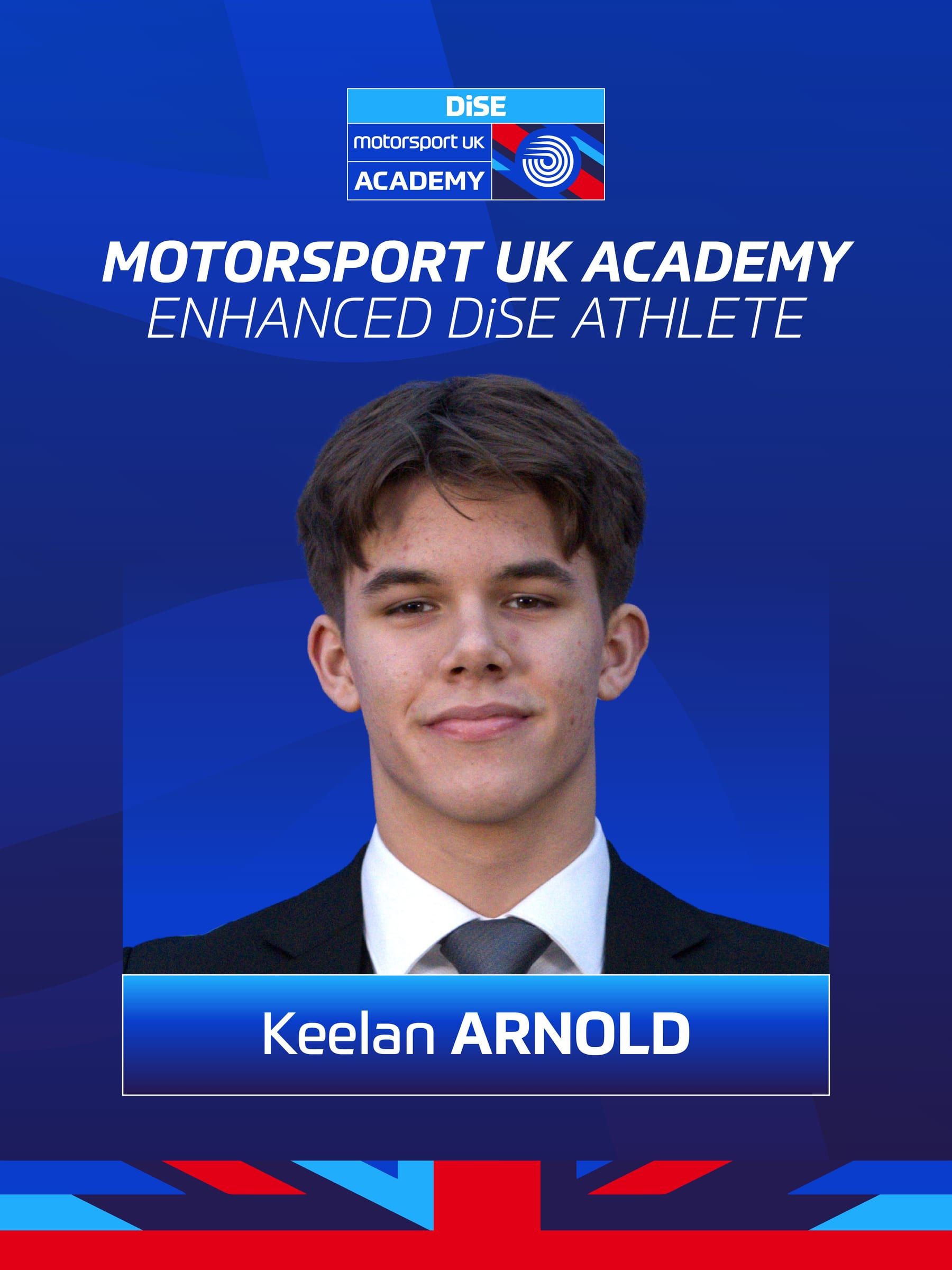 Motorsport UK Academy announcement: Keelan Arnold, Enhanced DiSE Athlete